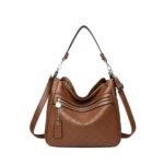 Embossed Diamond Hobo Shoulder Crossbody Handbag
