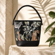 Jungle Animal Print Bucket Handbag - Image 4