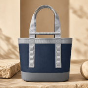 Navy Gray Heavy‑Duty Utility Tote Shoulder Bag - Image 2