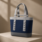 Navy Gray Heavy‑Duty Utility Tote Shoulder Bag - Image 3