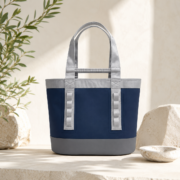Navy Gray Heavy‑Duty Utility Tote Shoulder Bag - Image 4